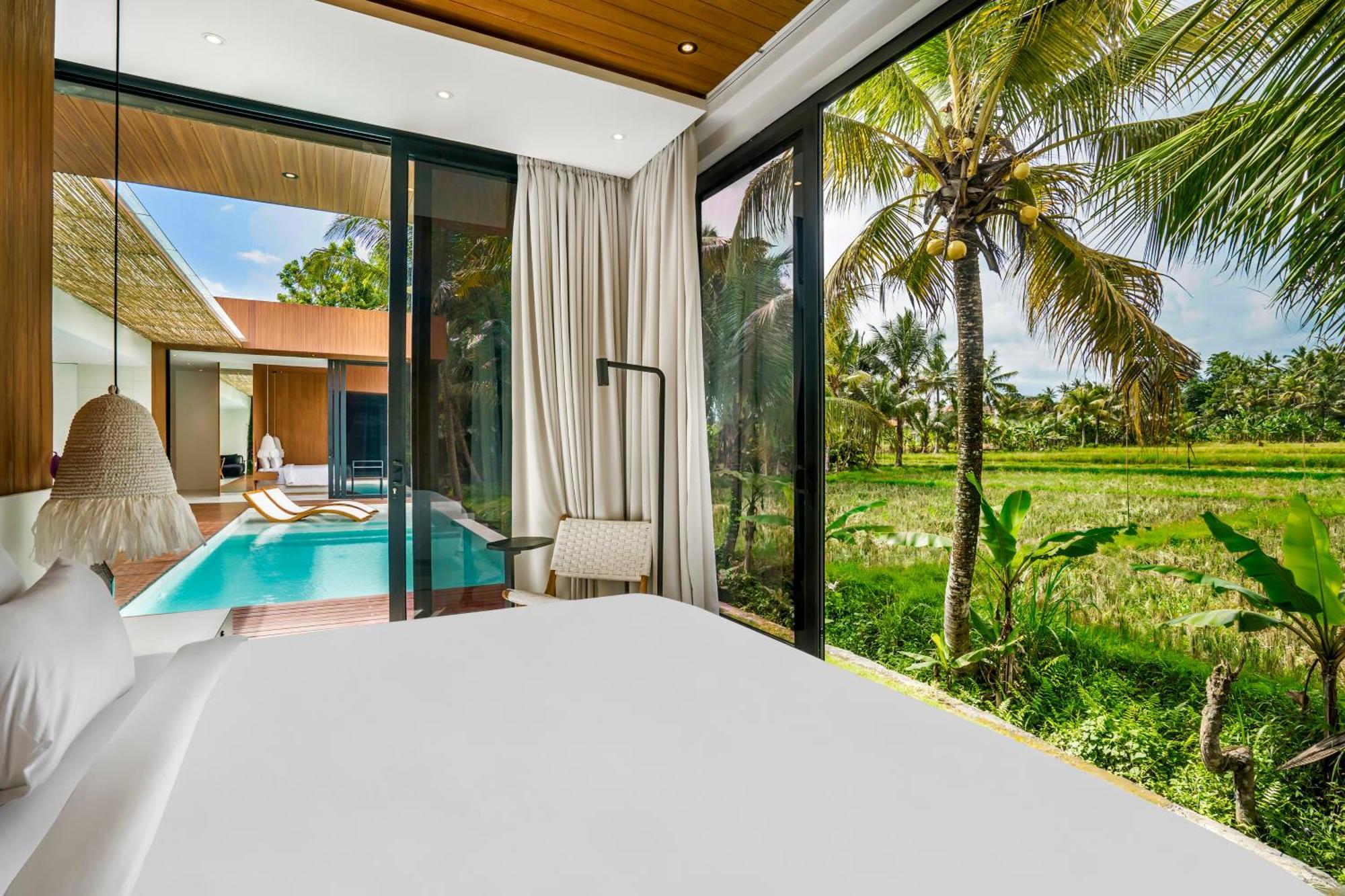 Green Flow Ubud Villas I الغرفة الصورة