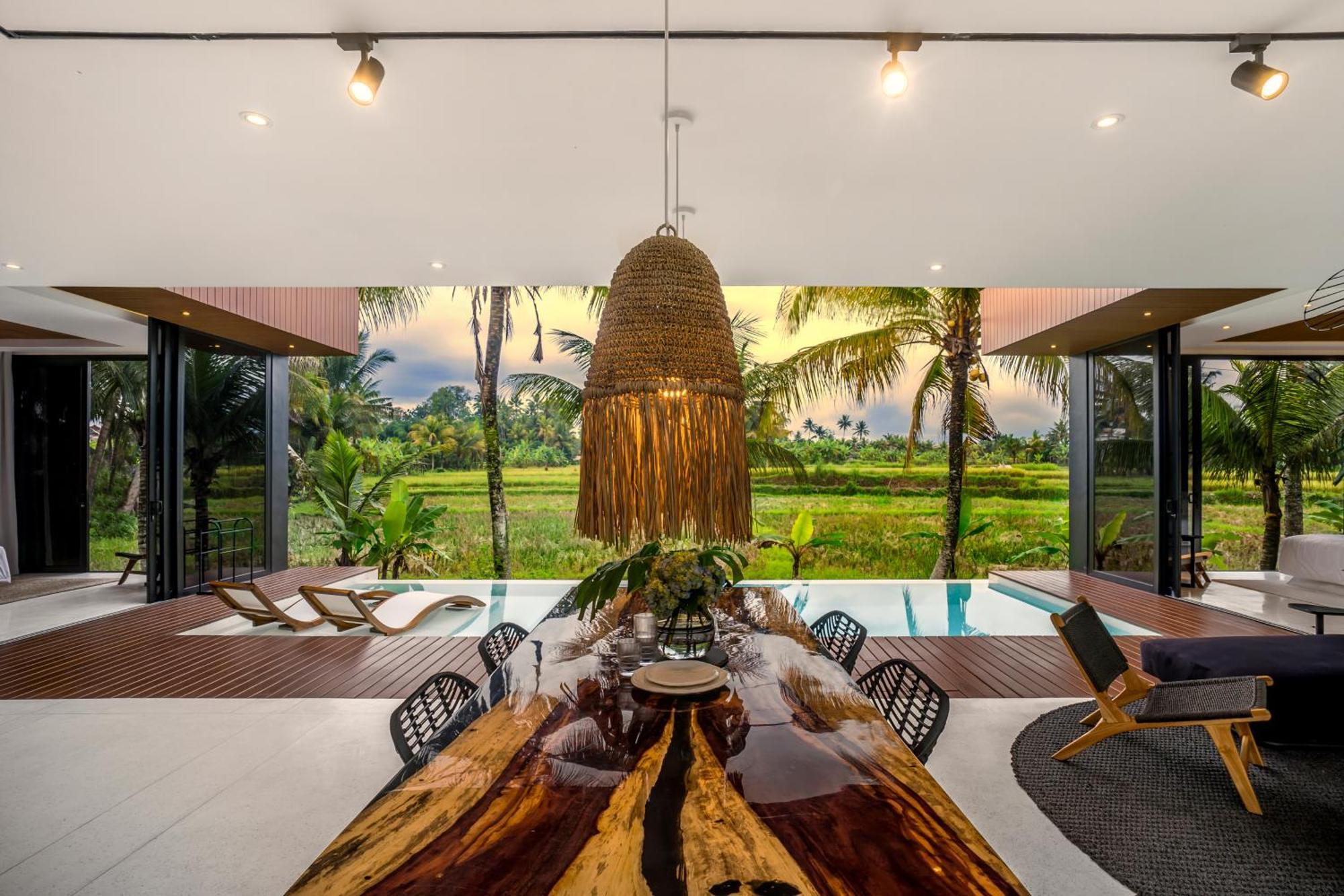 Green Flow Ubud Villas I الغرفة الصورة