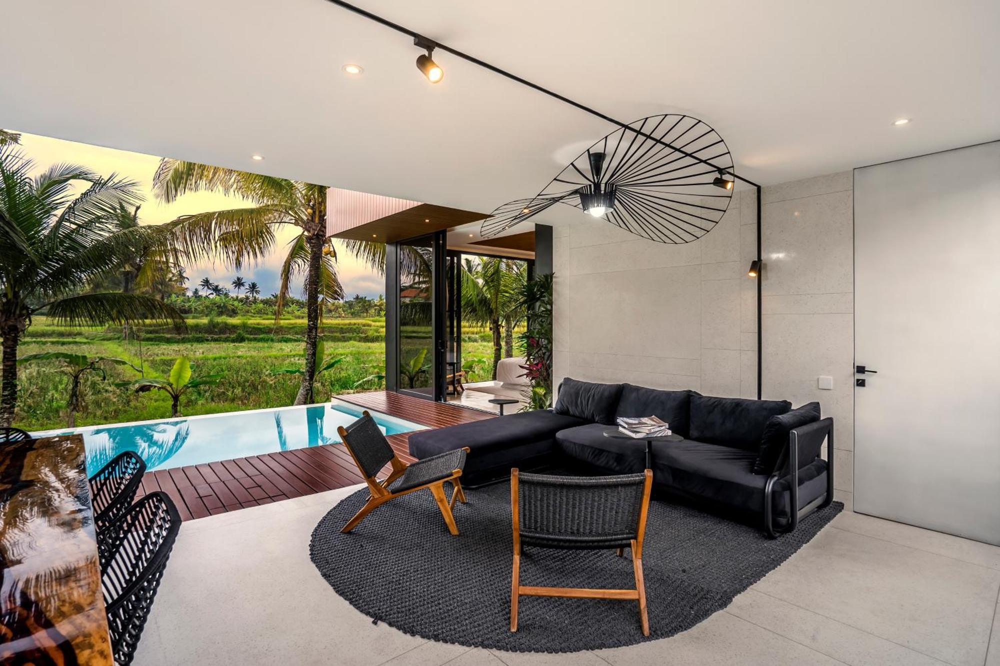 Green Flow Ubud Villas I الغرفة الصورة